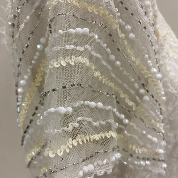 Elegant White Lace Gown